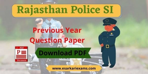 Rajasthan Police SI Previous year Question