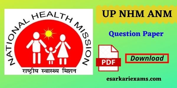 Up NHM ANM Question paper